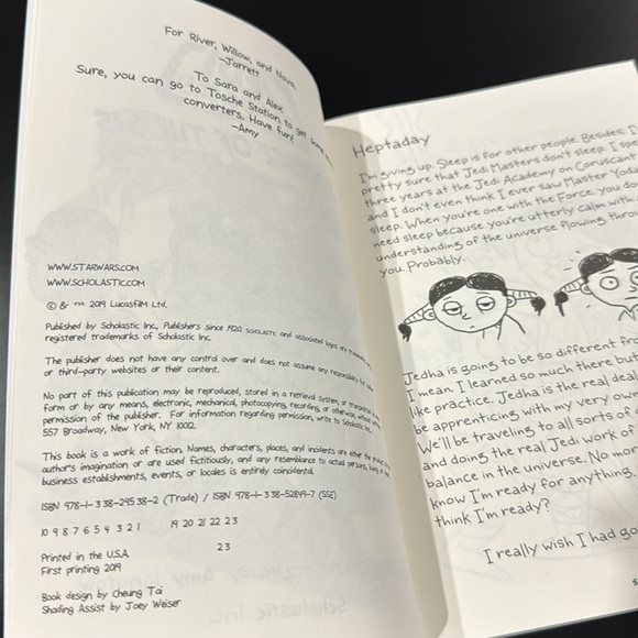 Star Wars Jedi Academy #7: Revenge of the Sis - Scholastic Paperback Novel - Picture 7 of 8